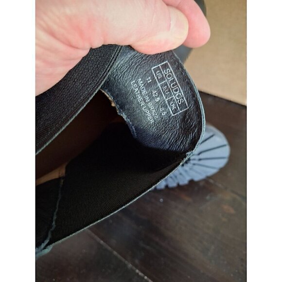 Soludos Black Leather Greenpoint Chelsea Boot/NIB, Sz 11 - Picture 9 of 9